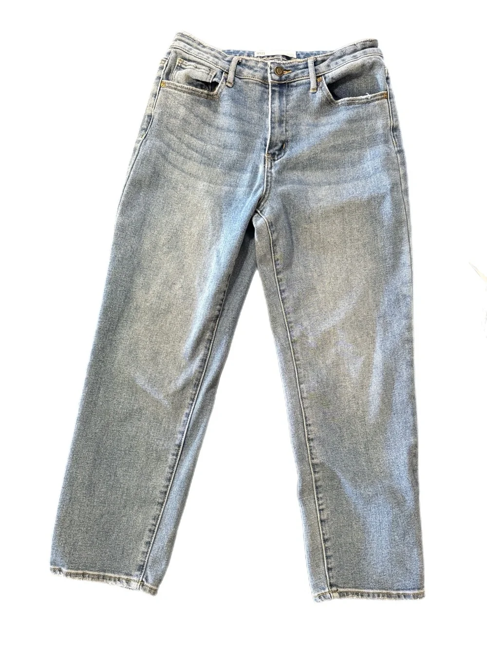 RSQ Light Blue High-Rise Straight Leg Jeans Size 7 / w28 - Picture 4 of 10